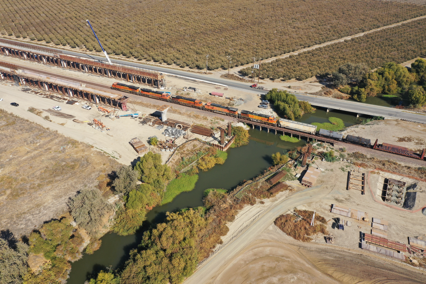 Tule River Viaduct (drone view)