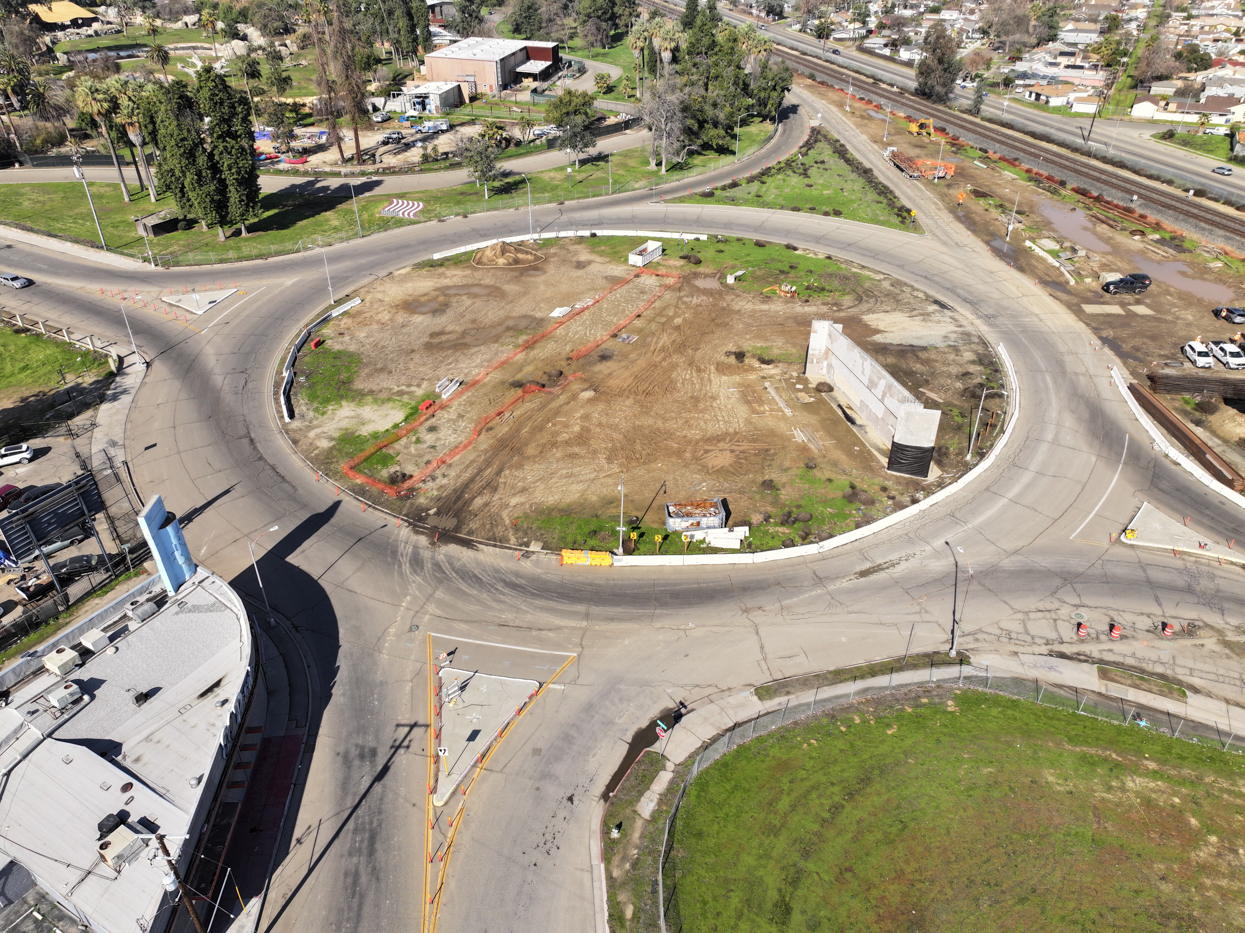 Belmont Avenue Grade Separation (drone view)