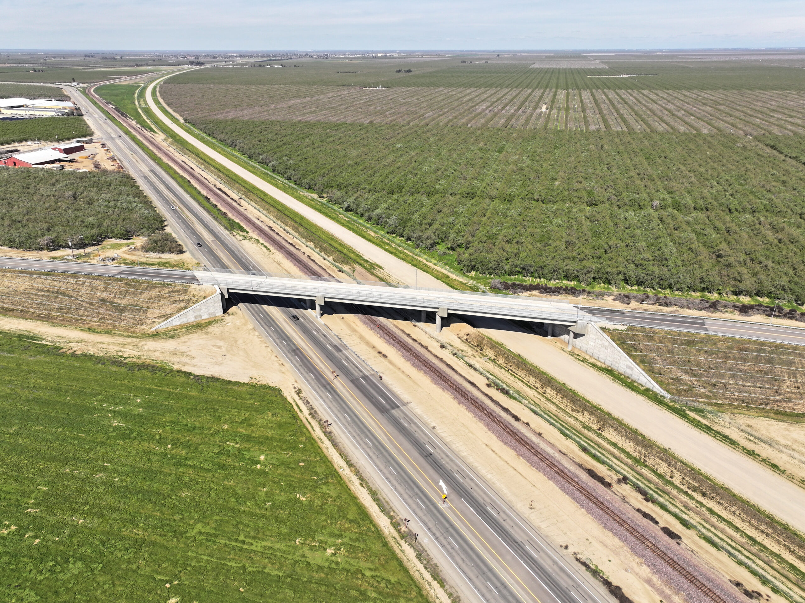 Merced Avenue Grade Separation (drone view)
