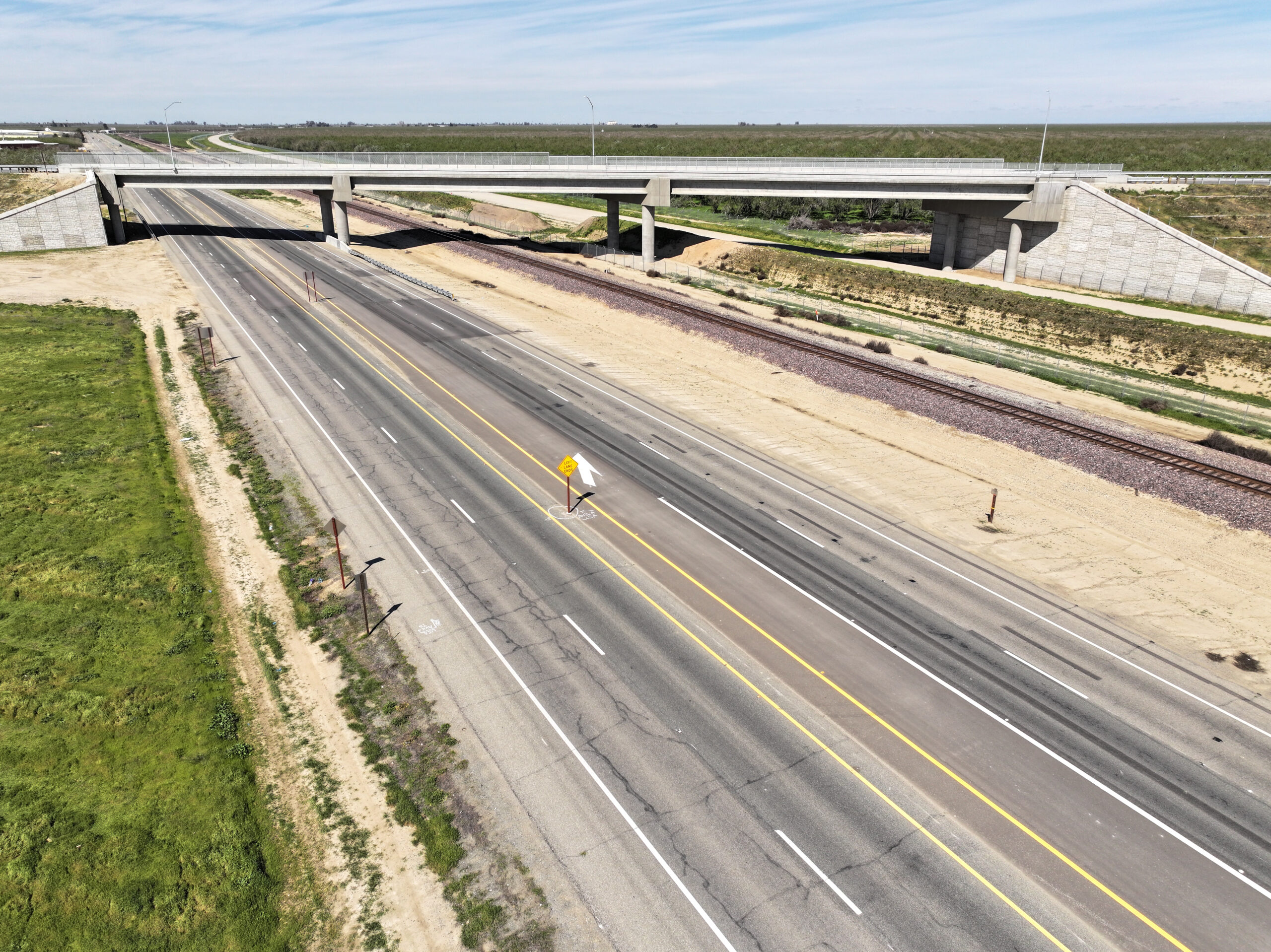 Merced Avenue Grade Separation (drone view)