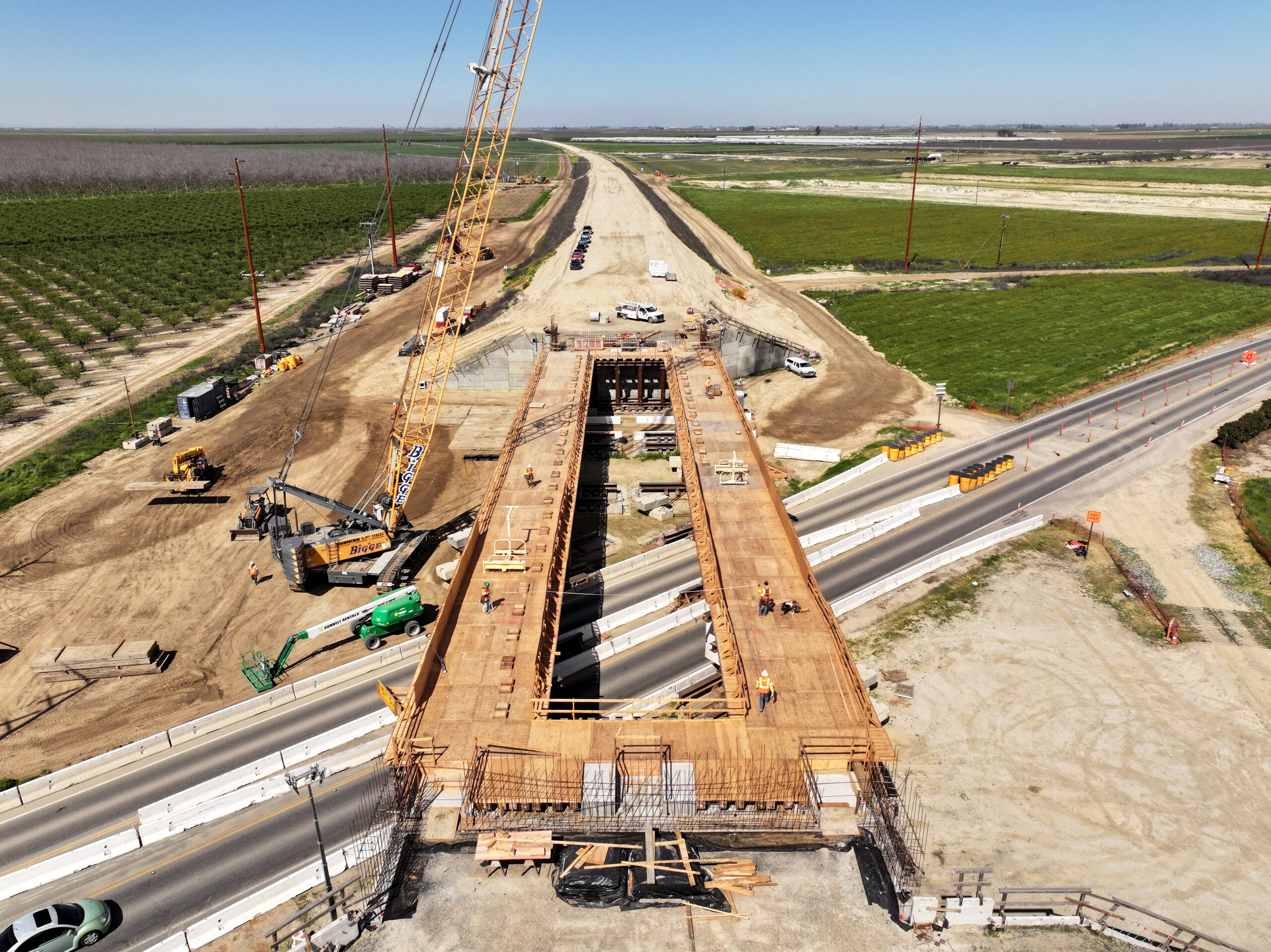 State Route 43 Tied Arch Bridge (drone view)