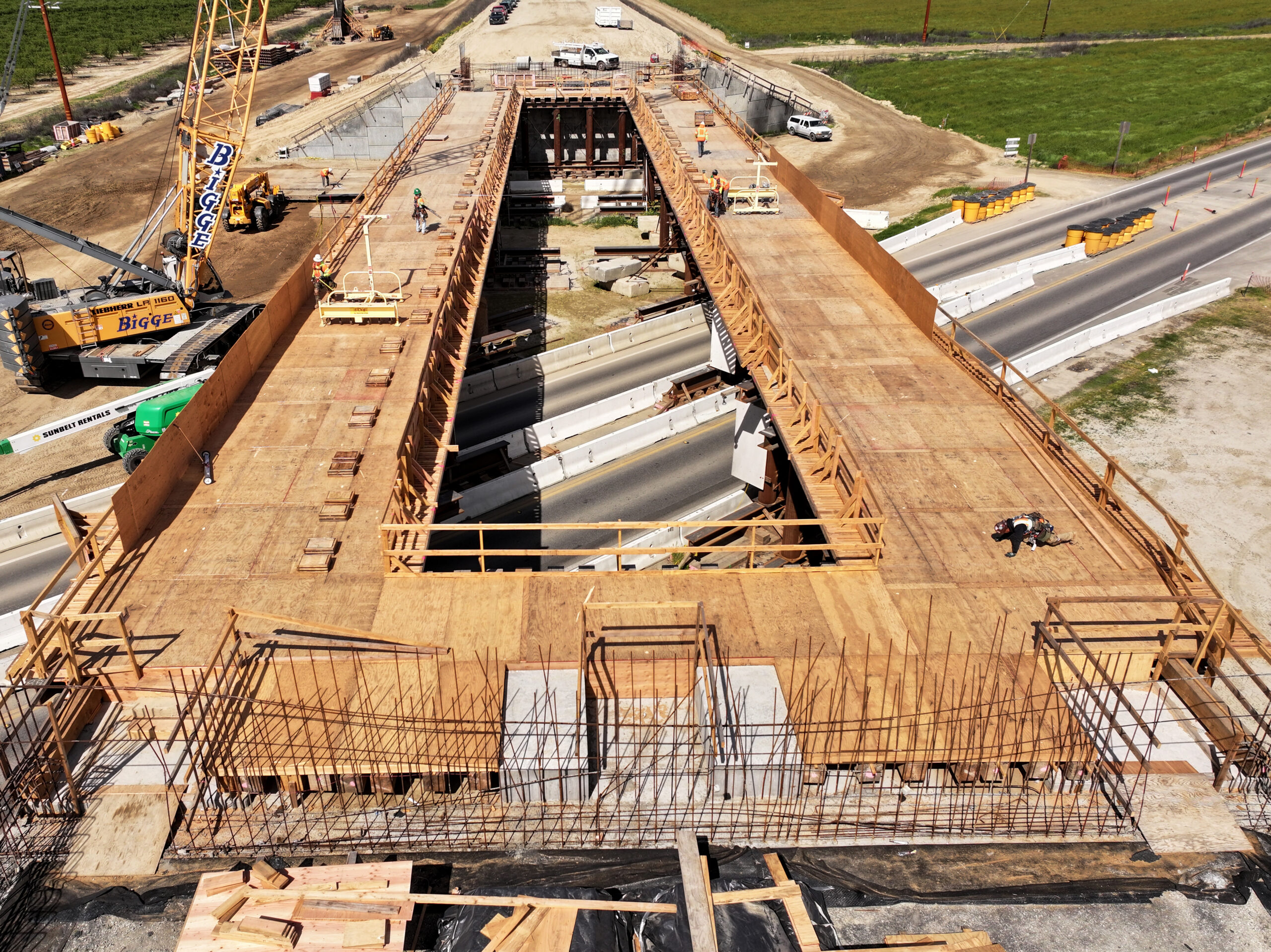 State Route 43 Tied Arch Bridge (drone view)