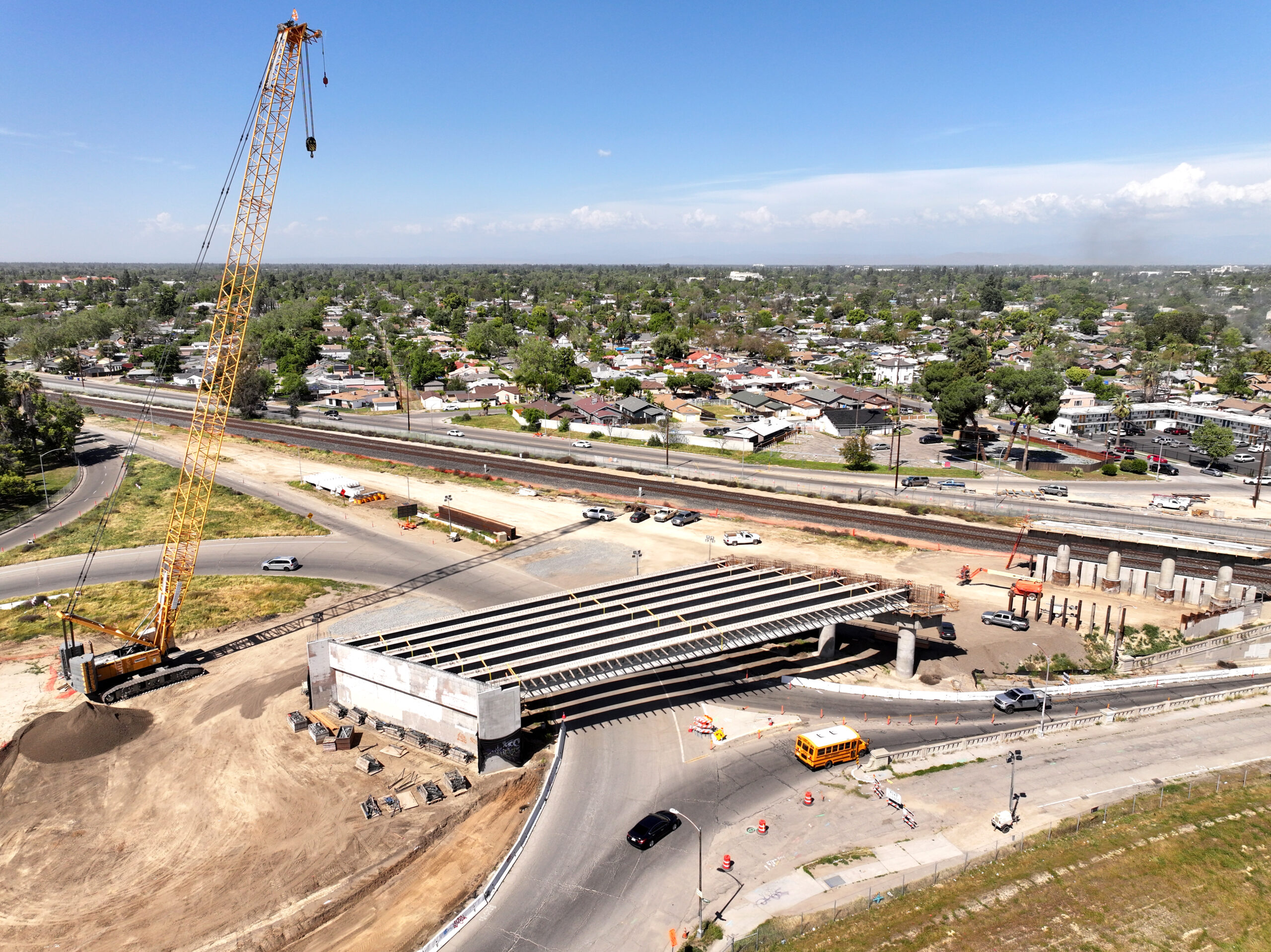 Belmont Avenue Grade Separation (drone view)