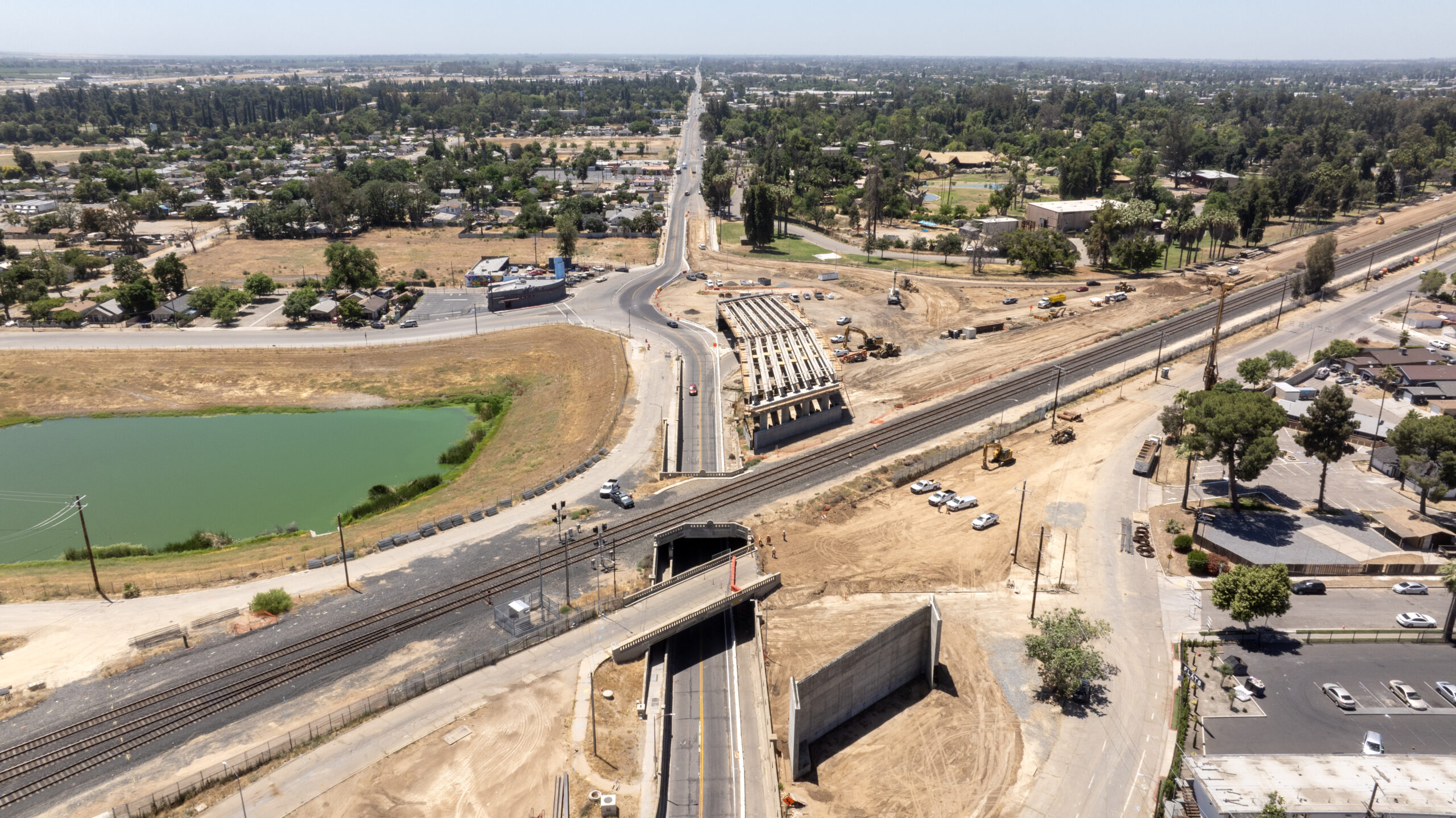 Belmont Avenue Grade Separation (drone view)
