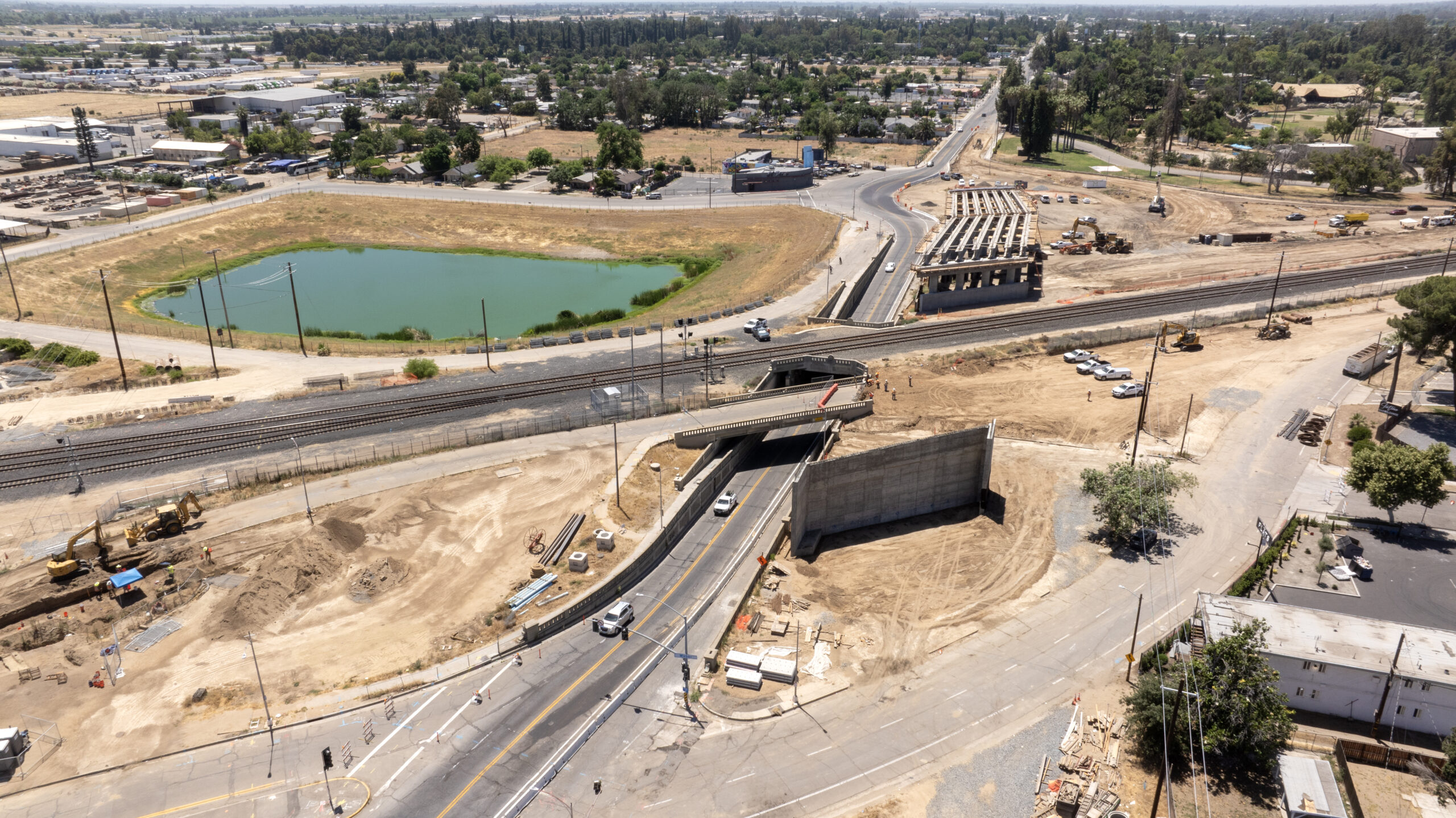 Belmont Avenue Grade Separation (drone view)