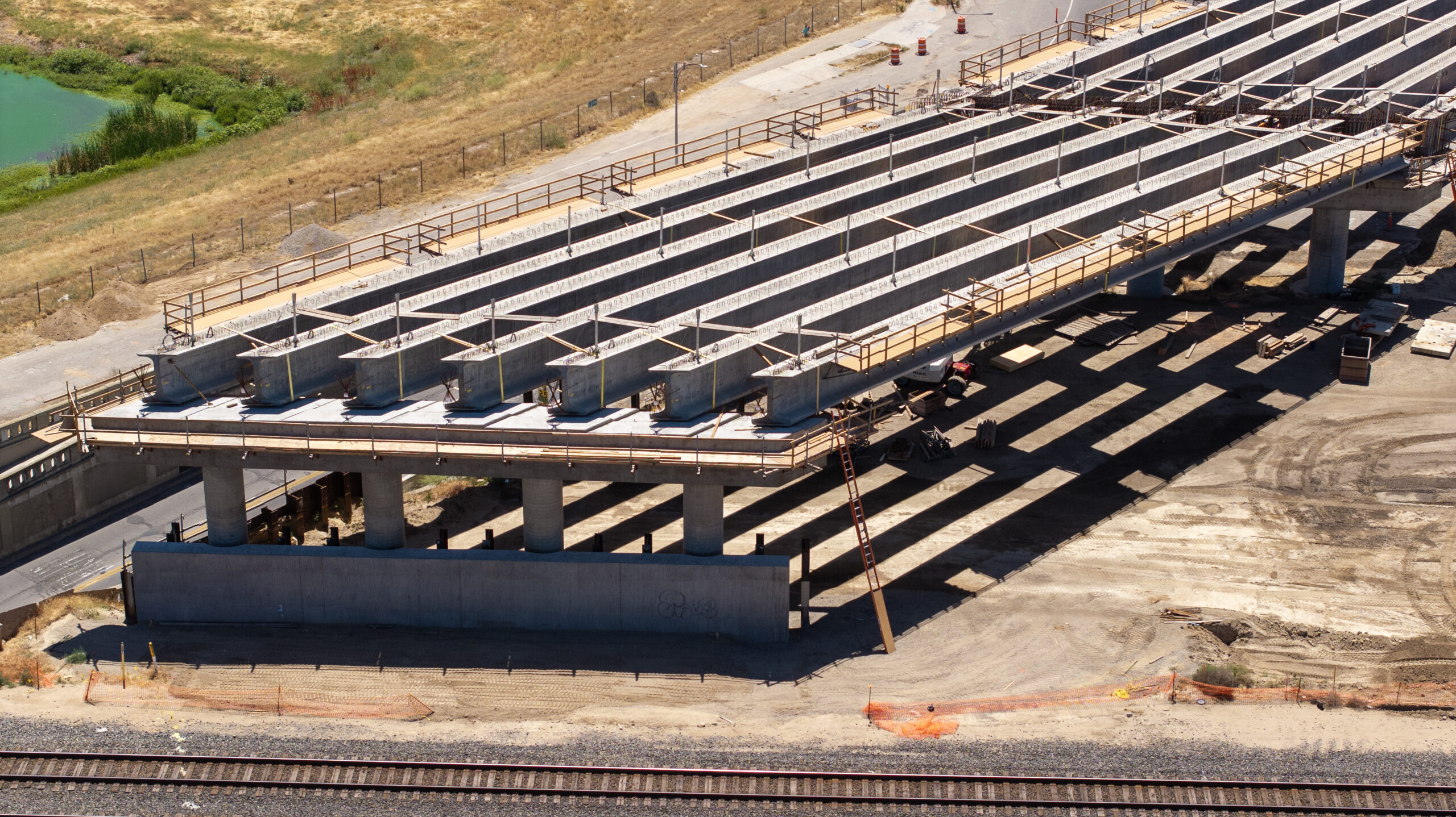 Belmont Avenue Grade Separation (drone view)