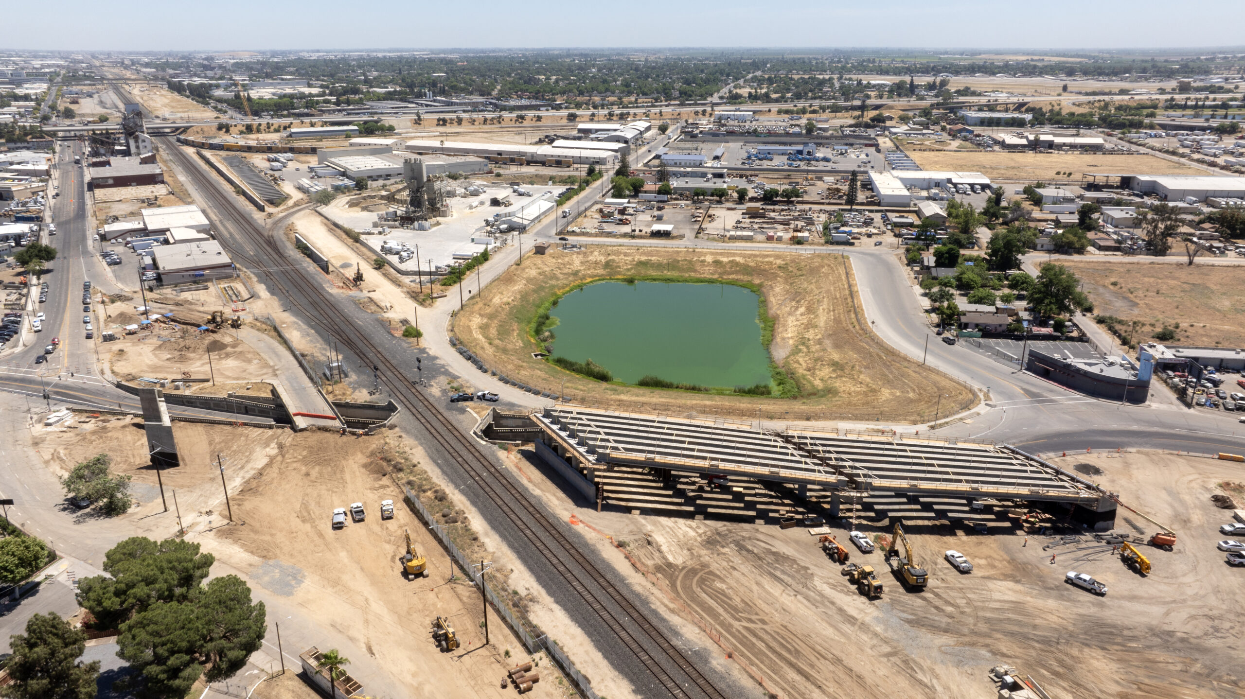 Belmont Avenue Grade Separation (drone view)