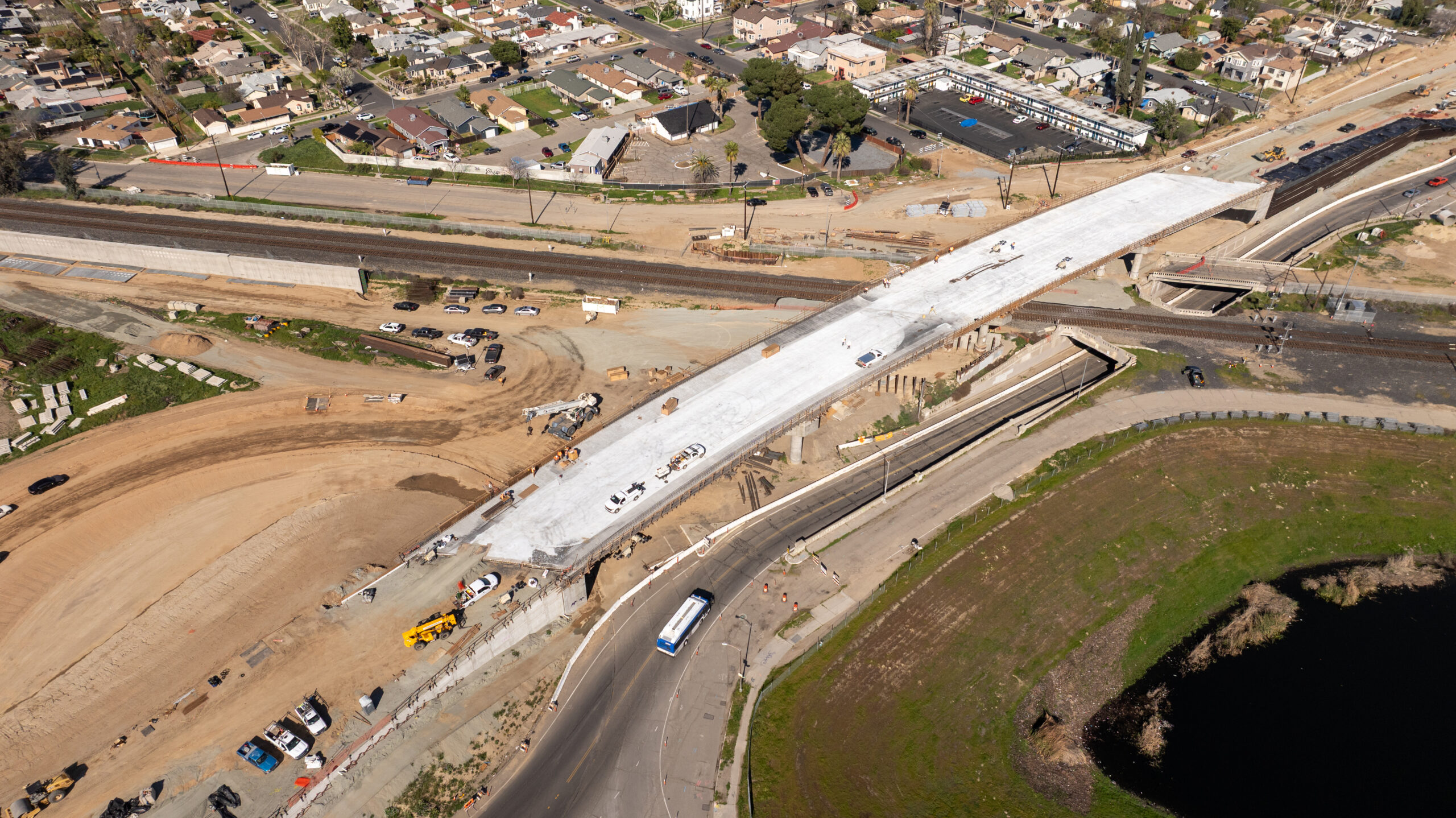 Belmont Avenue Grade Separation (drone view)