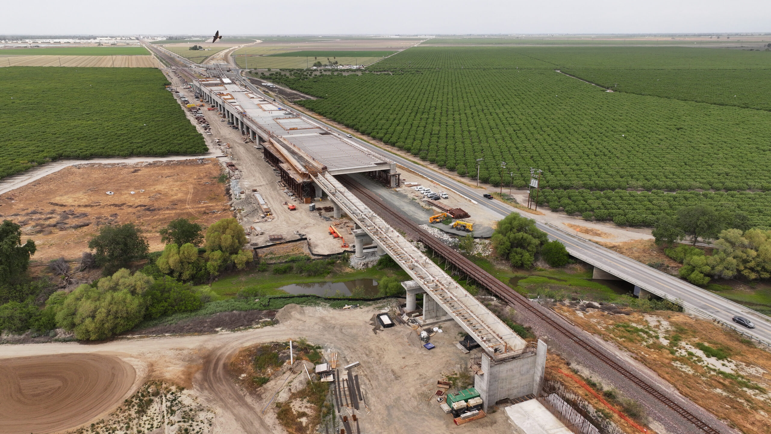 Tule River Viaduct (drone view)