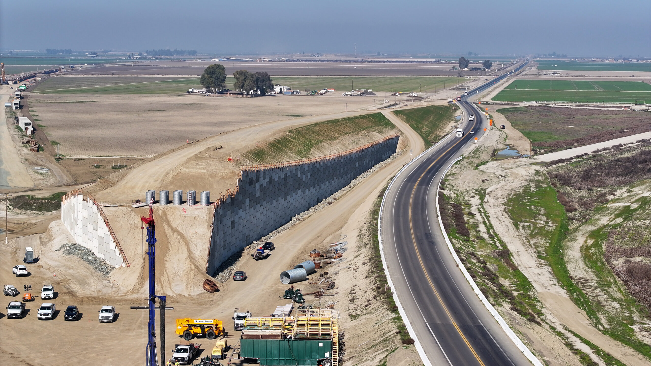 SR 43 Curved Bridge (drone view)