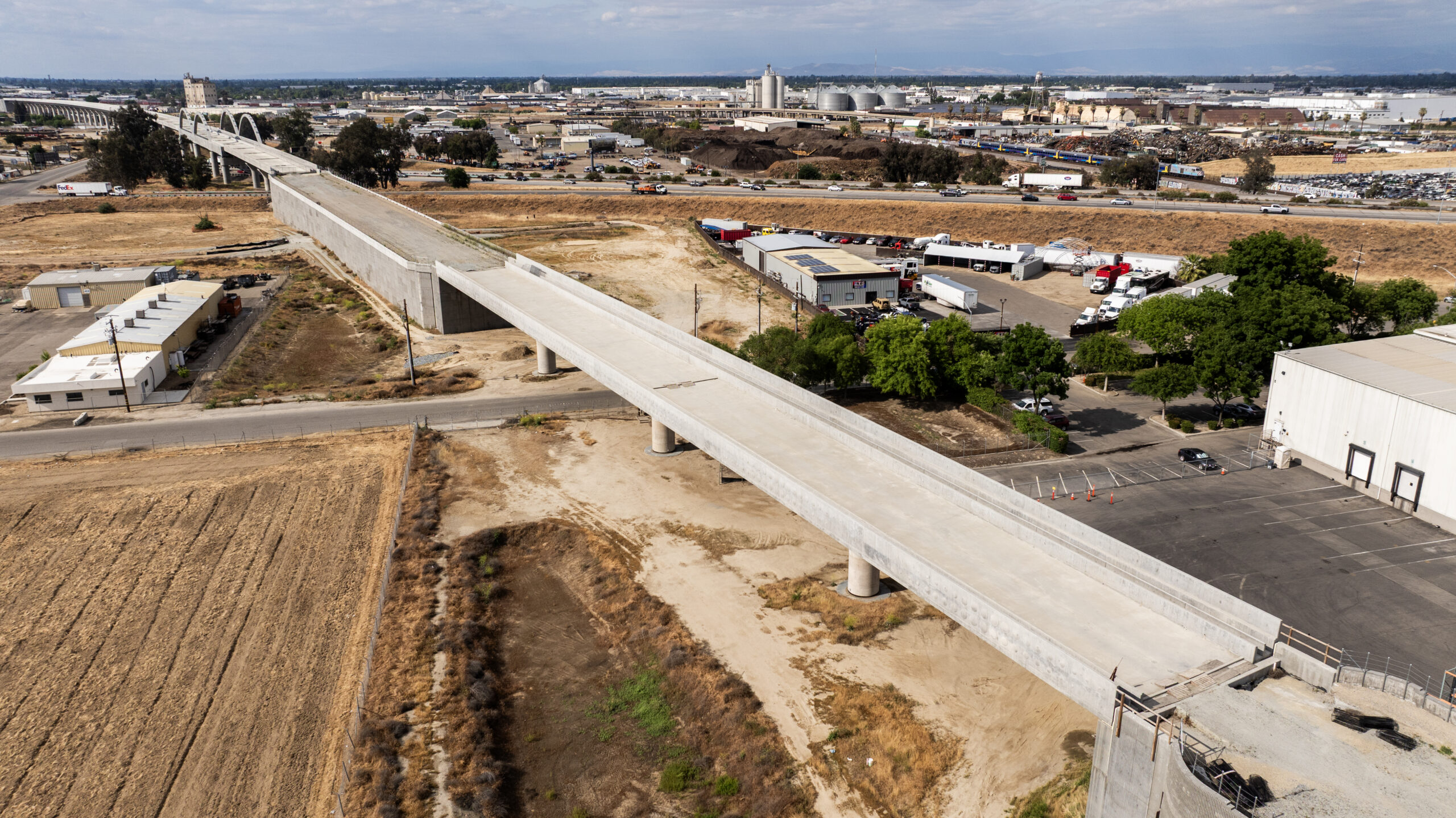 Muscat Avenue Viaduct (drone view)
