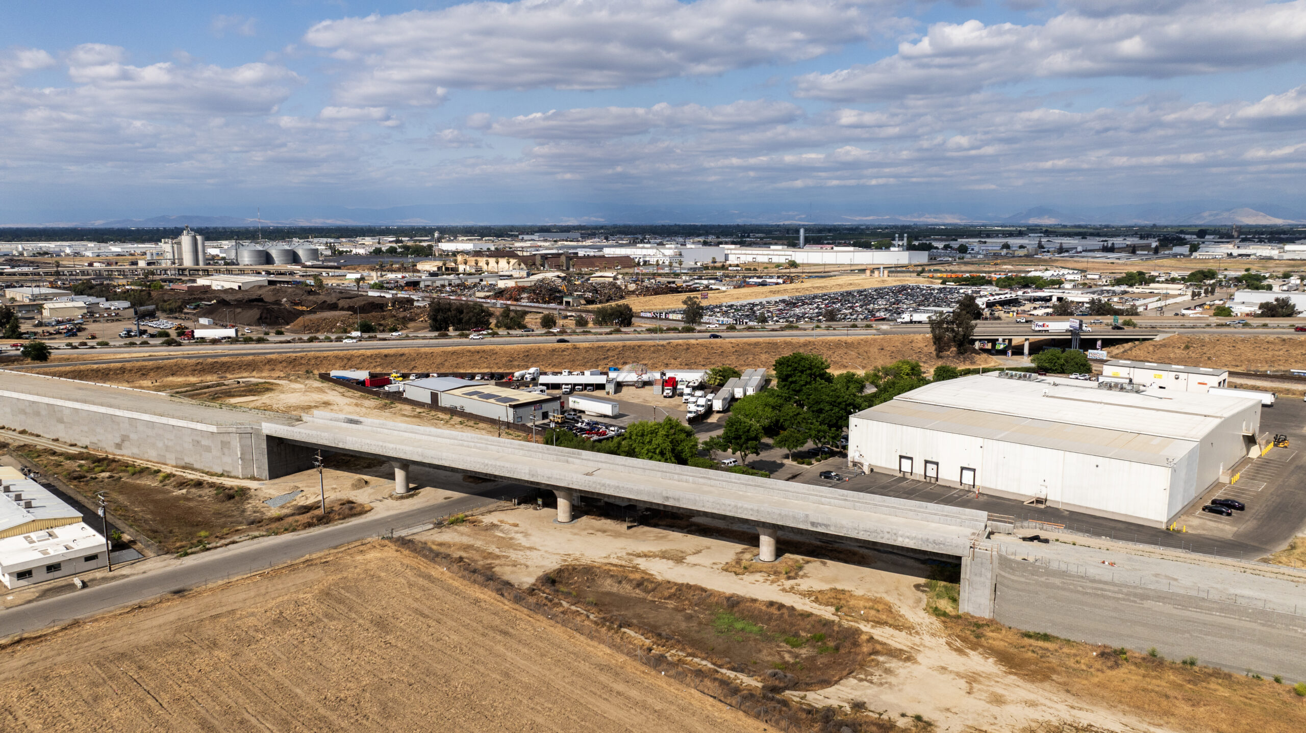Muscat Avenue Viaduct (drone view)
