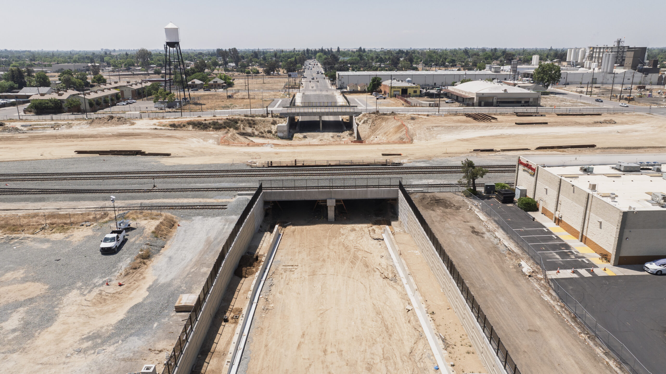 Cesar Chavez Underpass (drone view)