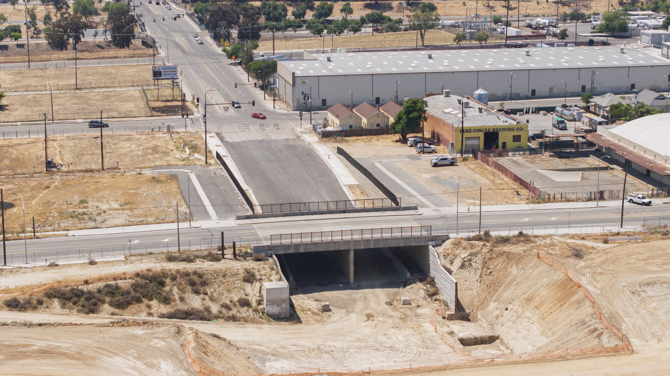 Cesar Chavez Underpass (drone view)