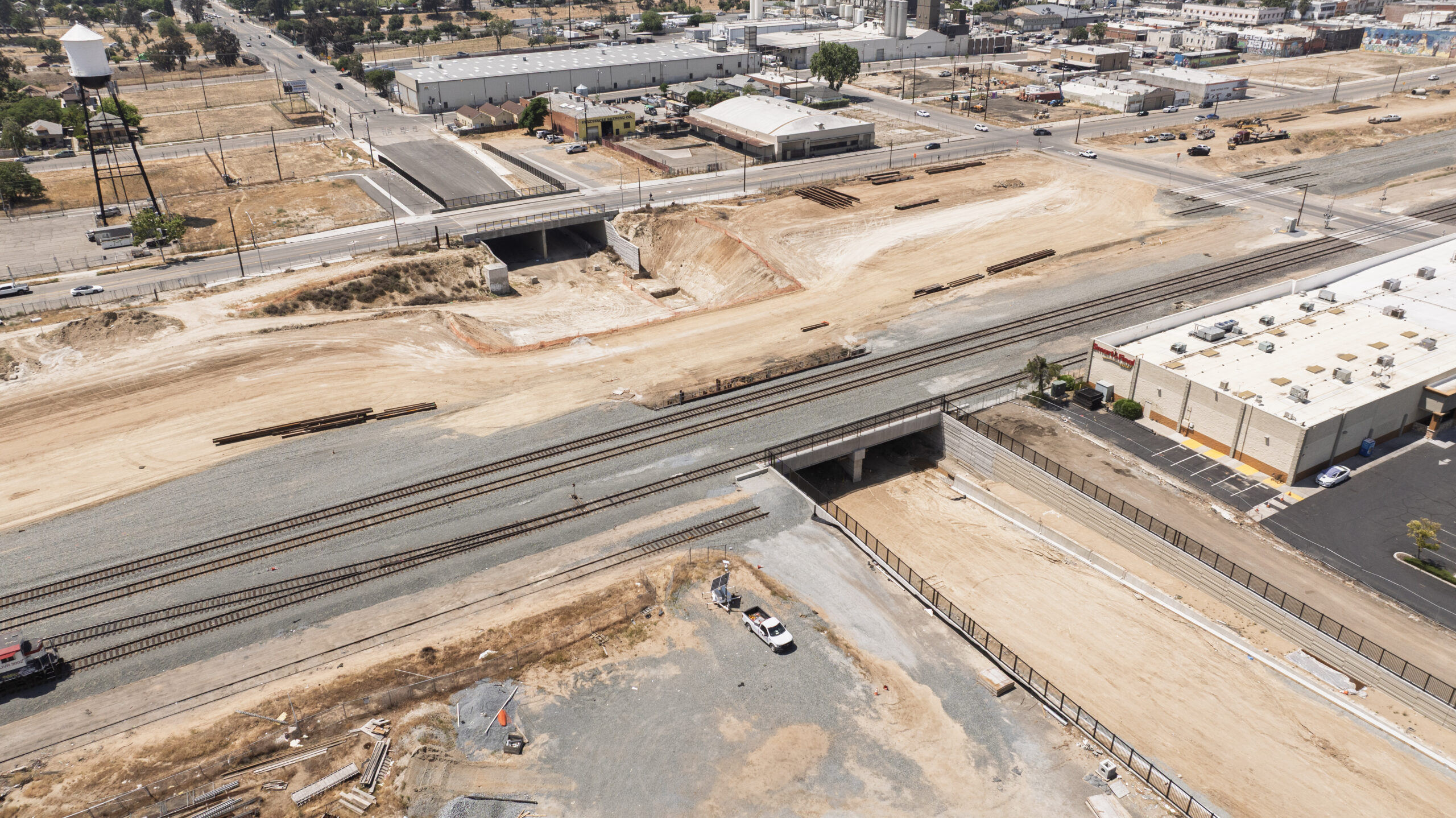 Cesar Chavez Underpass (drone view)